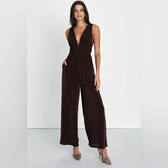 Lulu’s Wide-Leg Jumpsuit - Picture 1 of 6